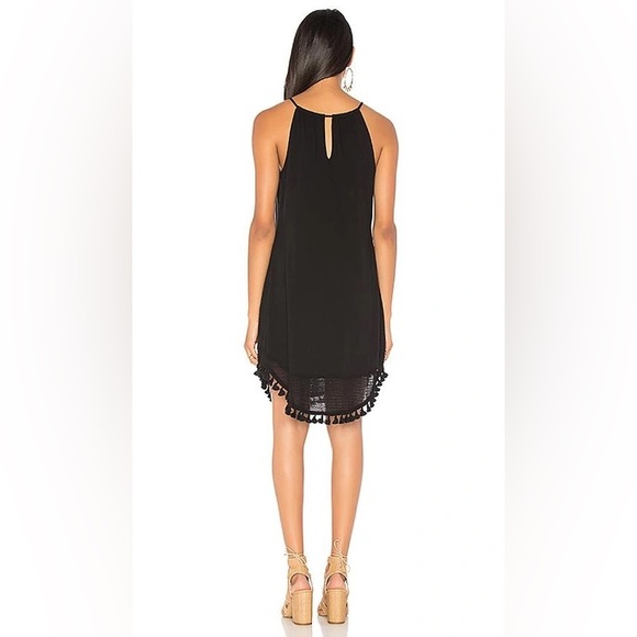 MICHAEL STARS ANTHROPOLOGIE NWT MIXED MEDIA HALTER FRINGE DRESS - Picture 3 of 9